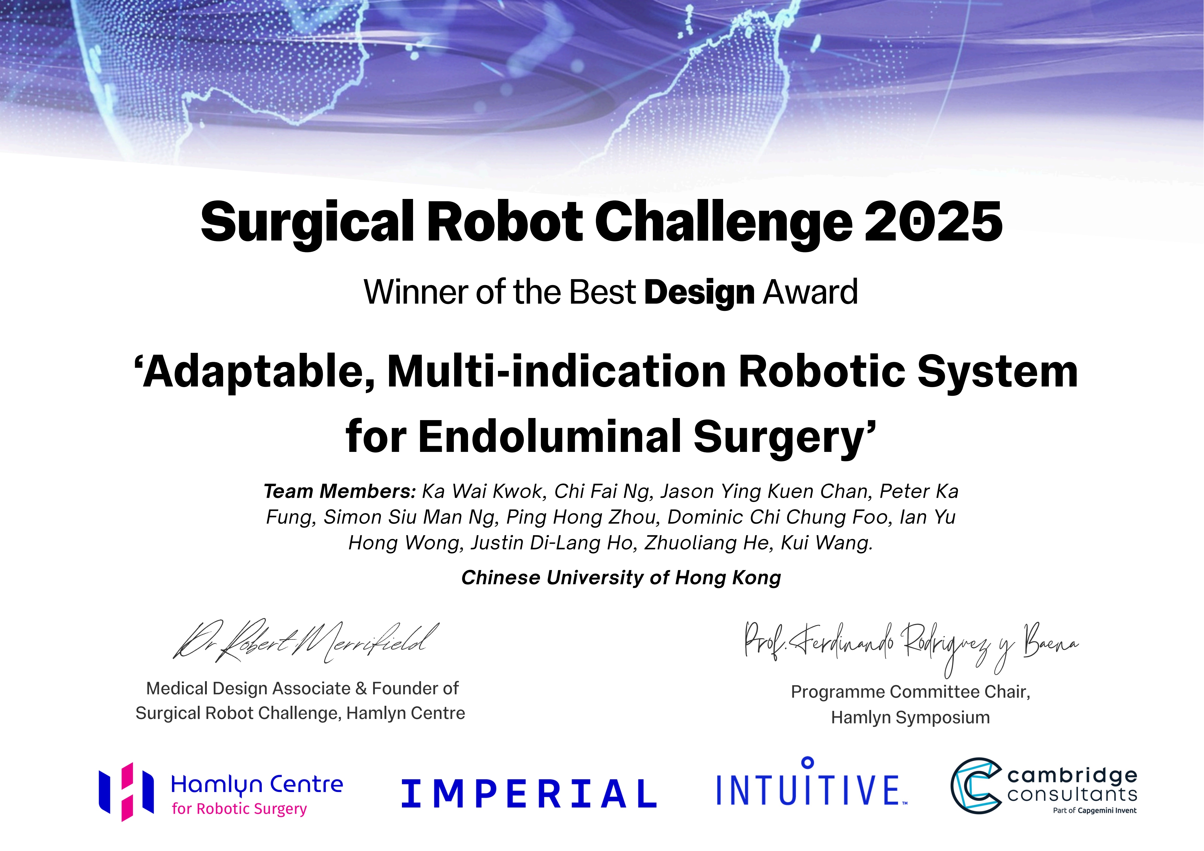 再获国际认可！巧捷力斩获哈姆林医疗机器人研讨会最佳设计奖- Agilis Robotics